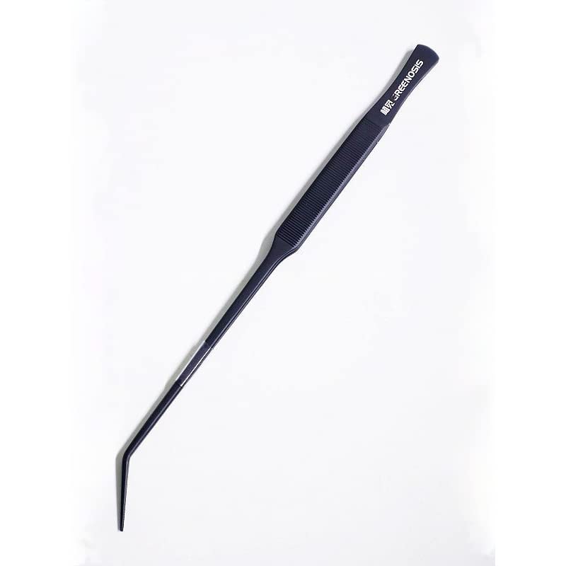 black curved tweezer